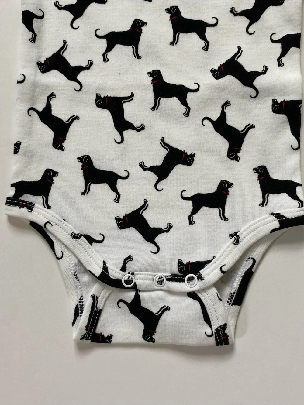 The Black Dog Baby Shirt Size 3 Months One Piece Organic Snap Top Dog NEW preppy